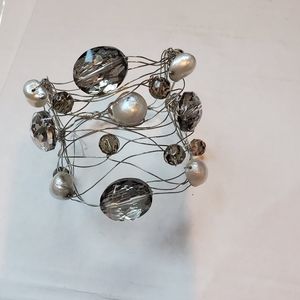 New pearl and silver bracelet
